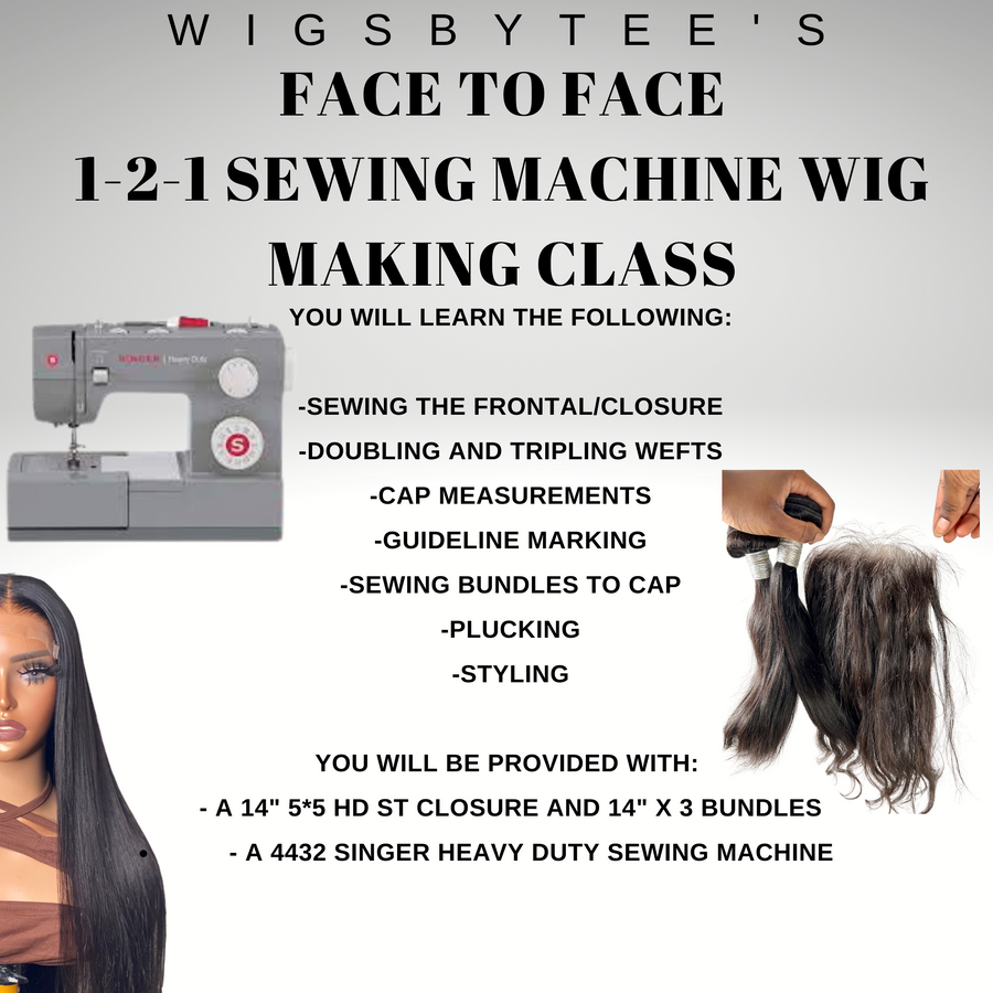 1 Day 1-2-1 Sewing Machine Wig Making Class