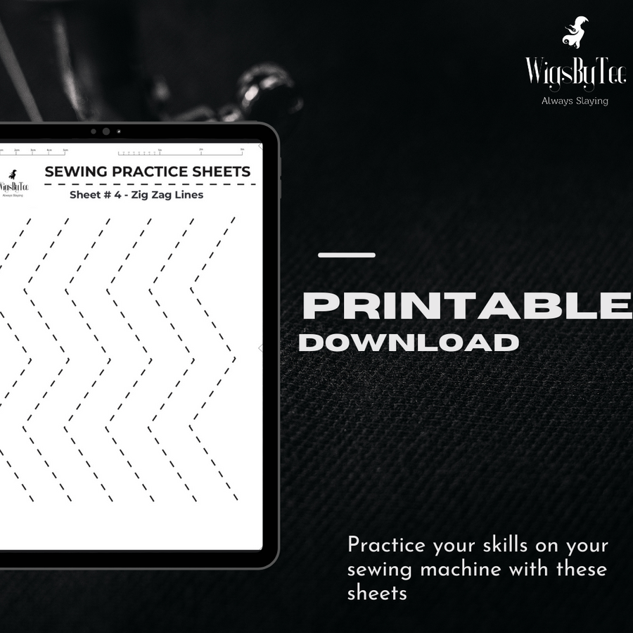 Sewing Machine friendly Card Practice Sheets PACK OF 4